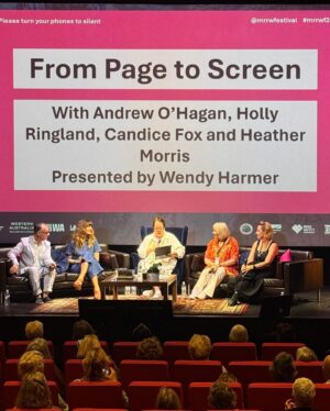 Holly Ringland Instagram - Visiting Wandandi Boodja to be a part of @mrrwfestival and talk about writing, fear, creativity, grief and joy was my first public gathering on home soil for 2024. It nourished my bones. 

Thank you to everyone who made this beautiful festival possible and who came to our events - I’m not talking shit when I say that I was blown away by the warmth and energy of the audiences I had the honour and privilege to stand in front of. My voice still shakes but the meaningfulness of the opportunity I have to speak about everything that stops us from making our art - and the courage we have to go above those blocks - keeps me going. 

Thank you @gillianoshaughnessy for hosting and creating such a joyous, glorious conversation for us and @glynnfluencer_ for being joyous and glorious in general. Huge thanks to Megan of @festivalmavens fame for stepping in and hosting such a beautiful conversation with me at our Busselton Special event. Thank you to the tireless and passionate booksellers and event photographers. And to all the readers… you undo me! Just two moments that made my heart crumble: @hudmama_ (pictured) came to meet me wearing custom Alice Hart jewellery handmade in Manchester by my beloved @silvergreenjewellery (who I write about in Joy) 🤯❤️‍🔥🌸 And the magical Jenny (pictured) who I first met in 2022 on tour in Borloo/Perth for Esther - spent her special birthday at our dinner with her beautiful family (who are another post all together) 🥹

Heartfelt thanks to all the incredible volunteers who took such genuine care of us, and to all of the dazzling authors that were an absolute fucking delight to witness shining. Particular thanks to @andrewohaganauthor for the perfect words at the perfect time (video) and Zac Webb for such a generous Welcome To Country on opening night. Huge congratulations to Sian Baker, Artistic Director, for such a gorgeous weekend, bringing us all together. I’m grateful for the reminder this glorious festival and place gave me, of how essential it is that we gather to share art and stories and their power of connection in our lives.

Next up: @sydwritersfest on Gadigal Country!