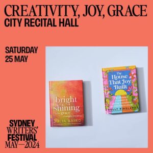 Holly Ringland Instagram - We’re completely beside ourselves to be doing an event together at this year‘s @sydwritersfest: CREATIVITY, JOY, GRACE is taking place on the evening of Saturday, May 25 at the glorious Sydney Recital Hall. Join us in conversation with the magnificent @michaelakalowski as we talk about the power of cultivating, expressing, and nourishing our creativity, joy, and grace, even in the hardest times.
Tickets available now via the SWF website.
We hope we’ll see you there,
Julia   Holly
🩷💛🧡💚🌱
