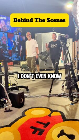 Howie Mandel Instagram - Behind the scenes after the Howie Mandel Does Stuff podcast with the lovely @salvulcano & @howiemandel . #howiemandel #salvulcano #sunnyandtheblackpack