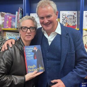 Hugh Bonneville Instagram - Thank you to Tim O’Kelly and the team at @onetreebooks for launching my book so joyously last night. ‘Playing Under the Piano’ is now on sale everywhere (apart from America and Canada - just have to be an ickle bit patient, Nov 8 isn’t far away).

4️⃣ It’s all his fault. With literary agent @roryscarfe1 who for years nagged and cajoled me to sit down and write.

5️⃣ With @prosserstewart and @damianmontagu, who bought multiple copies so they can read it many times. Smart thinking.

6️⃣ With my long suffering acting agent Donna, one of the principal characters in my book.

#PlayingUnderThePiano #memoir #booklaunch