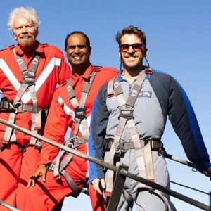 Hugh Sheridan Instagram - Brilliant day in Australia climbing to the summit at the top of the bridge with @richardbranson to watch his very own @virginvoyages Resilient Lady sail into our beautiful Sydney Harbour! Surreal!!! Can’t wait for Australia to experience the Virgin Voyages!!! Pop your Virginity now! x