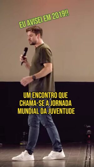 Hugo Sousa Instagram - Em 2019 disse isto 😅 #jmj
(Bilhetes para o novo espetáculo no link na bio 💪🏼)