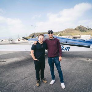 Hunter Hayes Instagram - After a long time manifesting, finally got to get in the air with our new touring flight crew member @flywithowen - So grateful for an incredible day getting to fly this beautiful Bonanza over some stunning California scenery! // 📸: @matthewalecgold #beechcraftbonanza #beechcraft