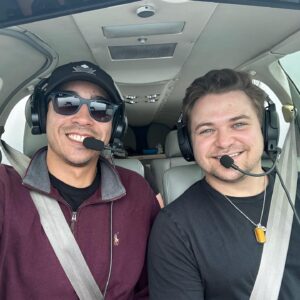 Hunter Hayes Instagram - After a long time manifesting, finally got to get in the air with our new touring flight crew member @flywithowen - So grateful for an incredible day getting to fly this beautiful Bonanza over some stunning California scenery! // 📸: @matthewalecgold #beechcraftbonanza #beechcraft