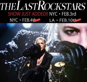 Hyde Instagram - It was great to be able to perform while hearing your voices after all these years! See you in New York next! 

NYC Tix:https://www.ticketmaster.com/the-last-rockstars-live-debut-2023-new-york-new-york-02-03-2023/event/00005D8696D91717

#YOSHIKI
#HYDE
#SUGIZO
#MIYAVI
#THELASTROCKSTARS 
#東京ガーデンシアター 
#日本公演最終日
#TLRS最高
#TheLastRockstarsNYC
#次はニューヨーク
@yoshikiofficial 
@sugizo_official 
@miyavi_ishihara 
@thelastrockstars