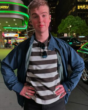 Iain Armitage Instagram - First stop in NYC was to see Mother Play because I needed to see @therealjimparsons in this part that earned him a Tony nomination! He was excellent and so was everyone. Please take my advice and go see it!
I realized I hadn’t dressed well for the chilly NY evening and stopped to get something warmer. There weren’t many choices in the immediate area and I didn’t have a lot of time before the show, but I managed to find this jacket. I realized immediately that I’ve definitely worn this as Sheldon and I’m pretty sure Jim has too. It looks like I stole this from the wardrobe department. (I didn’t!) To recap, this is the last week new episodes are airing and I go out and purchase clothes that Sheldon would wear AND go to see the OG Sheldon himself. I guess this might mean that on some level- or every level- I’m going to miss Sheldon and the unique way he views the world. I’ve learned a lot from him, he’s changed my life, and I love him. Even though we have completed filming, it feels pretty good to slip on his jacket every once in a while.