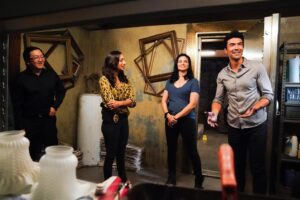 Ian Anthony Dale Instagram - Adam’s limited law enforcement experience on full display in this #BTS shot. Tonight’s new #H50 #halloween episode is a fun one! Plus the return of @masi_oka at 8/7c on @cbstv @hawaiifive0cbs