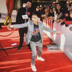 Ian Chen Instagram - ⚡️sHazAM!⚡️ Thanks everyone for a great premiere and see it in theaters April 5th. 
#SHAZAM #dc #eugenechoi Thank you, 👕 @jcrew 📷 @gettyimages