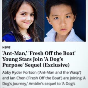 Ian Chen Instagram - I feel blessed to work with so many talented people on #ADogsJourney !! Can’t wait for everyone to see what we’ve been working on! In theaters May, 2019🐶