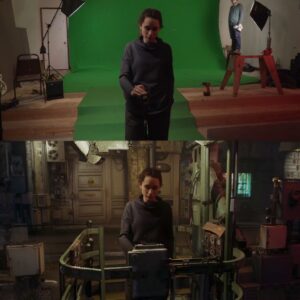Ian Hubert Instagram - A little before and after from the teaser! This is such a fun way to work- just gotta keep figuring out motion tracking! Huge thanks to @kaitlinbones @justinagoldbeck and @seanfarbolin for the great acting, and @impossibleacoustic for making it all sound so real :D 
As I mentioned, this is in there eevee realtime engine in blender, which is basically the only way I was able to render this thing :P 
check out the full (4kish) version on YouTube ("Dynamo Dream Teaser") #vfx #beforeandafter #cg #filmmaking #worldbuilding #b3d #blender #digitalart #cyberpunk #indy #bts #scifi