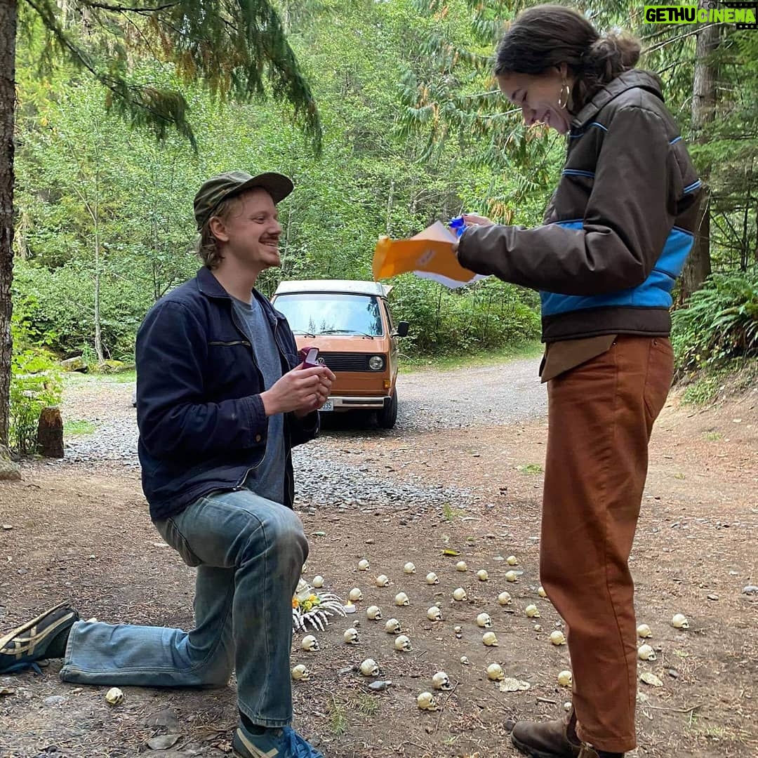 Ian Hubert - 22.9K Likes - Aaaa!! I got engaged to @kaitlinlafrustrada last weekend!!! I seriously couldn't be more excited. Thanks for going with me on this wild life, babe!! :D I love you! (The skull mandala is a sort of Bower Bird scenario; she has a thing for bones)