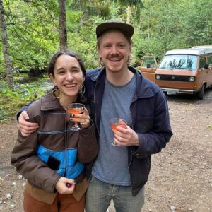 Ian Hubert Instagram - Aaaa!! I got engaged to @kaitlinlafrustrada last weekend!!! I seriously couldn't be more excited. Thanks for going with me on this wild life, babe!! :D I love you! (The skull mandala is a sort of Bower Bird scenario; she has a thing for bones)