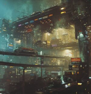 Ian Hubert Instagram - Taking a train ride! Got to reuse my insomnia-induced bumper sticker collection as billboards. I've got most of the exteriors done, now I just have to film the interiors once life slows down. .
#vfx #cg #digitalart #filmmaking #b3d #cyberpunk #art #blender3d