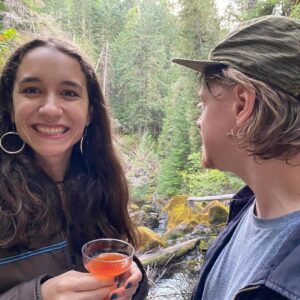 Ian Hubert Instagram - Aaaa!! I got engaged to @kaitlinlafrustrada last weekend!!! I seriously couldn't be more excited. Thanks for going with me on this wild life, babe!! :D I love you! (The skull mandala is a sort of Bower Bird scenario; she has a thing for bones)