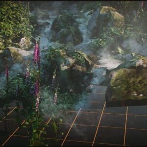 Ian Hubert Instagram - This is one of those things I've wondered about for like 10 years- can you just map footage of a waterfall onto waterfallish geometry? Was exploring a mountain river yesterday with @kaitlinbones and decided to shoot some footage to find out. It's pretty forgiving! 
Also incorporates a bunch of plant photoscans I've been doing over the spring.
.
.
#b3d #vfx #cg #digitalart #waterfall #blender3d #blender #filmmaking #art #realtime