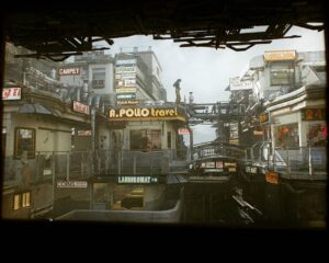 Ian Hubert Instagram - Had a few of those days where everything just kept breaking and feeling weird- maybe it was the air pressure?? But I was able to finish this environment! Always fun to invent a bunch of strip mall businesses :D Now I just have to figure out how to get the sink to stop leaking. .
.
#vfx #cg #b3d #blender3d #neverstopexploring #digitalart #cyberpunk