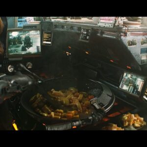 Ian Hubert Instagram - Timelapse of cooking up some Digital Stir-Fry in Blender with Cloth Sim Veg!  The arm was animated super quick with a @hellorokoko suit (the IK chain parented to the shoulder and arm)- worked super well!!
.
.#b3d #vfx #digitalart #scifi #cyberpunk #cg #blender3d #blender #robot #filmmaking