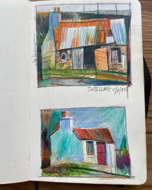 Ian McQue Instagram - Coloured pencil efforts. They’re hard, coloured pencils #😩