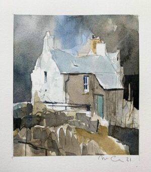 Ian McQue Instagram - limiting the palette/simplifying shapes
#watercolour #trad #chocolatebox
#lakeland