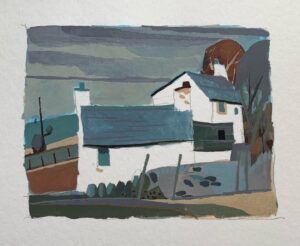 Ian McQue Instagram - Tiny wee gouache test.
#almosttoowee #muddycolours #earlydays