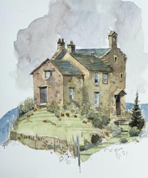 Ian McQue Instagram - watercolour practice 
#dullasdishwater 
#keeppracticing