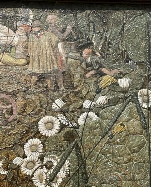 Ian McQue Instagram - ‘The Fairy Feller’s Master Stroke’ by Richard Dadd. Never seen this irl before, the technique is astonishing. Almost pointillist-style tiny dots of colour building up the form. Took him nine years to complete. I can see why. 
#tatebritain