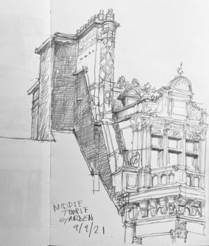 Ian McQue Instagram - Love the big beautiful birthday cake style buildings around Temple 
#chimneytastic