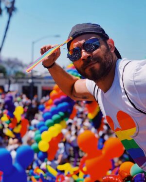 Ian Verdun Instagram - A parade? Who needs a parade? Pride shines from within, dammit! 💙💚💛🧡❤️💜 #happypride #lovislove #loveyourself #loveeachother #liveoutLOUD