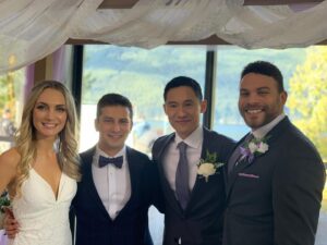 Ian Verdun Instagram - It may have been a fake wedding, but the love is always real on set. Here’s some gems from last night’s episode! #bts #massiveunicornzit #watchoutforme #imabtsassassin #hideyokids #everybodysaylove #love #nowcanigetanamenupinhere