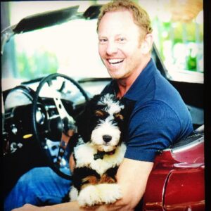 Ian Ziering Instagram - I got Rocket 4 years ago today. Here’s all the proof I need that God exists. Best dog, best friend, best cuddler!#highfalutinfurrybabies 
📷 @artfullifestudios