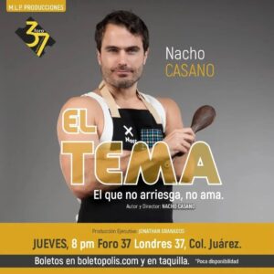 Ignacio Casano Instagram - Quiero invitarlos a esta temporada de mi obra "El Tema" estaremos a partir del jueves 25 de mayo a las 8 pm en @foro37 Londres 37 Col Juárez cdmx los siguientes 10 jueves hasta el 27 de julio. Es un teatro boutique así que hay muy pocas localidades. Esta obra, derivada del libro, que está disponible en Amazon al igual que mis otros libros, habla del amor, la convivencia, las relaciones de pareja y una crítica al nepotismo, machismo, feminismo y la homofobia. Entre risas iremos llegando al planteo del tema, algo que puede unir o romper la pareja de los protagonistas de esta obra. ¿Nos acompañan?