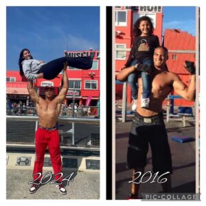Ike Catcher Instagram - Almost 10 years now since I came from Austria to live the American dream flexing that is 💪🏾 feels good to inspire so many people along the way and especially the young kids as they're growing up. Aint hard to find right here in cali all the way up in the west. Always here to put a smile on your face and bless you with a memory of a moment that will last for ever! #americandream
#musclebeach #ikecatcher #biggestmanonthebars