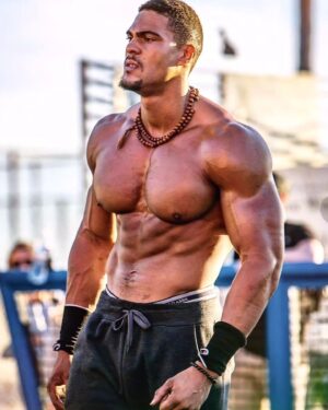Ike Catcher Instagram - Top Defender! ⚔️ #defendersofmusclebeach #DOMB #ikecatcher #BIGGESTMANONTHEBARS #shaolin #musclebeach