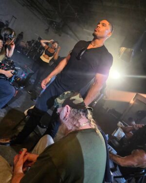 Ike Catcher Instagram - Ironically I was starring on set in the MMA movie "Throwing Hands" before I started throwing these hands in the octagon 4 real. Seems like things are always coming full circle. The story of my life when fantasy meets reality! 
#superstar #ikeCATcher #BIGGESTMANONTHEBARS