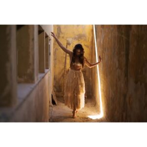 Ilianna Mavromati Instagram - "O, what a noble mind is here o’erthrown! 
The courtier’s, soldier’s, scholar’s, eye, tongue, sword, 
Th’ expectancy and rose of the fair state, 
The glass of fashion and the mould of form, 
Th’ observ’d of all observers, quite, quite down!"
Ophelia, Hamlet by W. Shakespeare
.
Photos by @apostolis_photography 🌹
.
Scenery by @ivansvitailo_official @palmtreecenter 🌴
.
#actor #acting #theatre #hamlet #ophelia #photography #photoshoot #lovemyfriends #lovemycoworkers #lovemyjob #lovelife #joy #inspiration #palmtreecenter