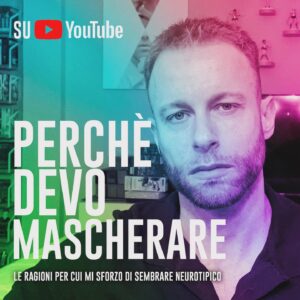 Immanuel Casto Instagram - Dopo quasi un anno dalla pubblicazione del video su YouTube in cui ho parlato per la prima volta delle mie diagnosi, ne ho fatto un altro - di lunghezza simile - parlando della mia esperienza con il cosiddetto “masking”, ossia il tentativo di sembrare neurotipici, cercando di spiegare sommariamente le ragioni per cui sento di “doverlo” fare.

Anche questo è su YouTube. 
Grazie a chi vorrà vederlo!

#neurodivergent #neurodivergente #autismo
