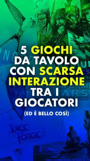 Immanuel Casto Instagram - I miei 5 giochi da tavolo preferiti, tra quelli caratterizzati da una scarsa interazione con gli altri giocatori, che potrei (quasi) definire come svolti “in parallelo”.

L’indipendenza dagli altri non è qualcosa che comunemente si ricerca in attività di gruppo, ma ci sono giochi che ne fanno un punto di forza, con i vantaggi che spiego nel video. 

Ho cercato di parlarne in termini che possano risultare interessanti anche a chi e poco appassionato dell’argomento 🎲