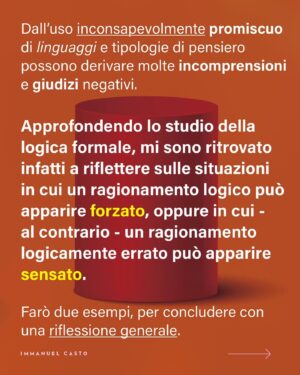 Immanuel Casto Instagram - Giuro che entro la settimana riprendo con la posta del cuore e a postare foto nudo. Ma ci tenevo a condividere questa riflessione, in una formula più comoda da consultare rispetto alle storie. 

#logica #linguaggio #comunicazione #autismo
