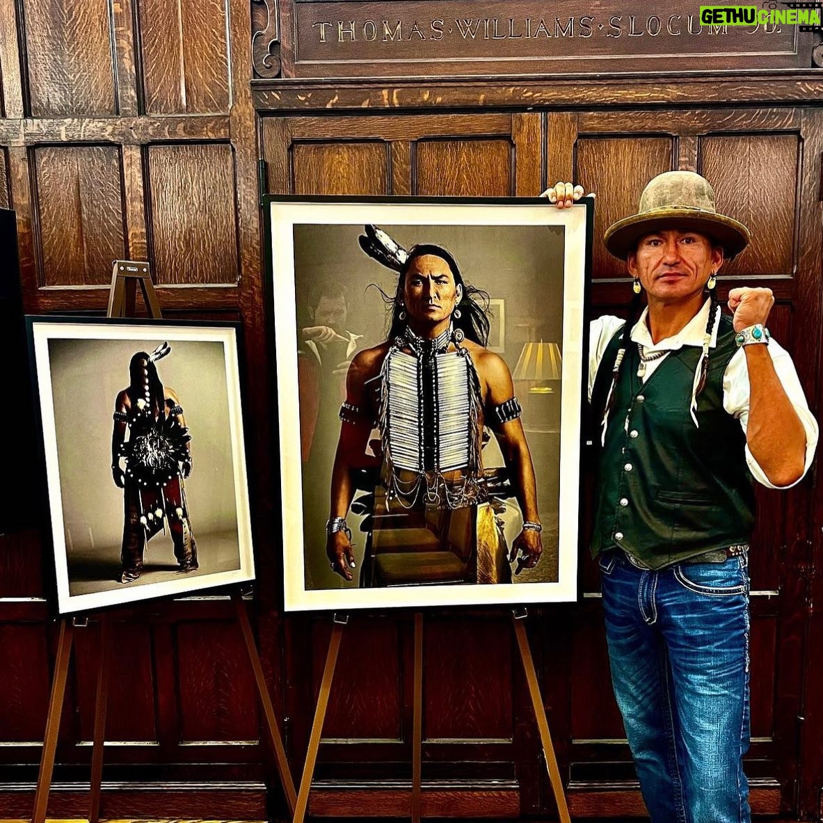 Indrani Pal-Chaudhuri - 568 Likes - Celebrating the inauguration of the Oki Language Council announced at our Science Summit at the #UnitedNations at @harvardclubnyc this NYC Climate Week. Join our auction at @okilanguageproject. I’m honored to be a founding member of this Council with #BlackEyedPeas’ @taboo @chriseyre @kiowajgordon @andrewgray @jessicamatten @wesstudi and others. Many thanks to founder @genebraverock Eugene Brave Rock for leading this important project protecting and regenerating #Indigenous-language and culture.
Thrilled to auction my photos of Gene the first Indigenous person on the cover of DTK magazine. @shaktiregeneration
#oki #killersoftheflowermoon #indigenouslanguages #indigenousart #bipocwomenartists