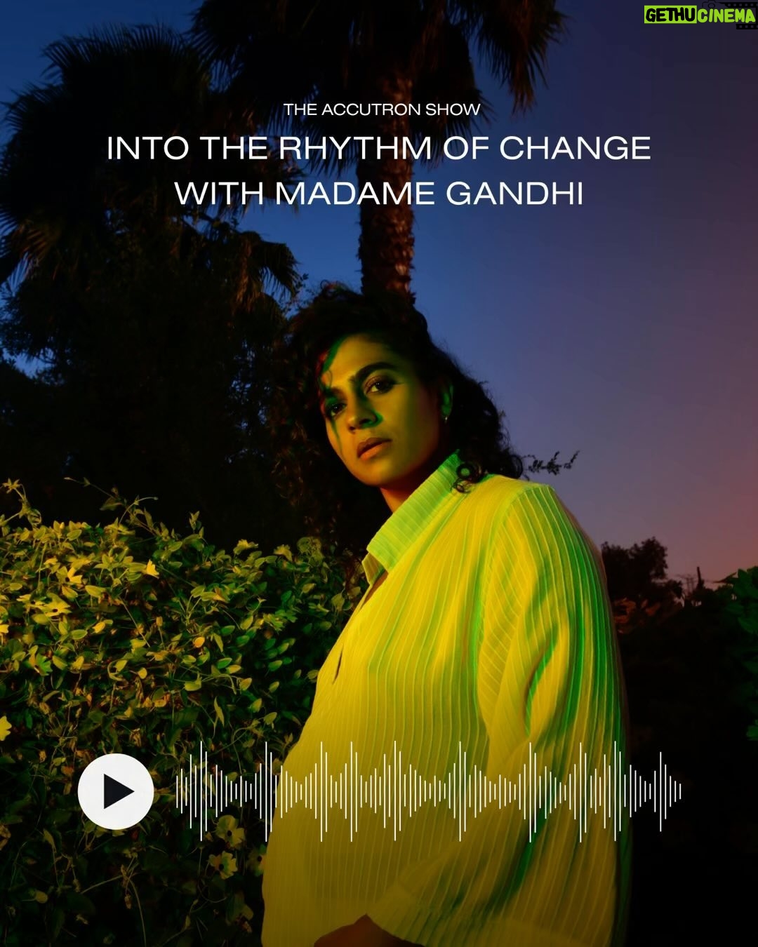 Indrani Pal-Chaudhuri - 1K Likes - For this month’s #TheAccutronShow episode, we’re welcoming the incredible @madamegandhi, an award-winning artist and activist known for her uplifting, percussive electronic music and positive message about gender liberation and personal power. She has been listed as Forbes 30 Under 30 in Music and BBC 100 Women, and her mainstage TED Talk about conscious music consumption has been viewed over one million times. Tap the link in our bio to listen in.