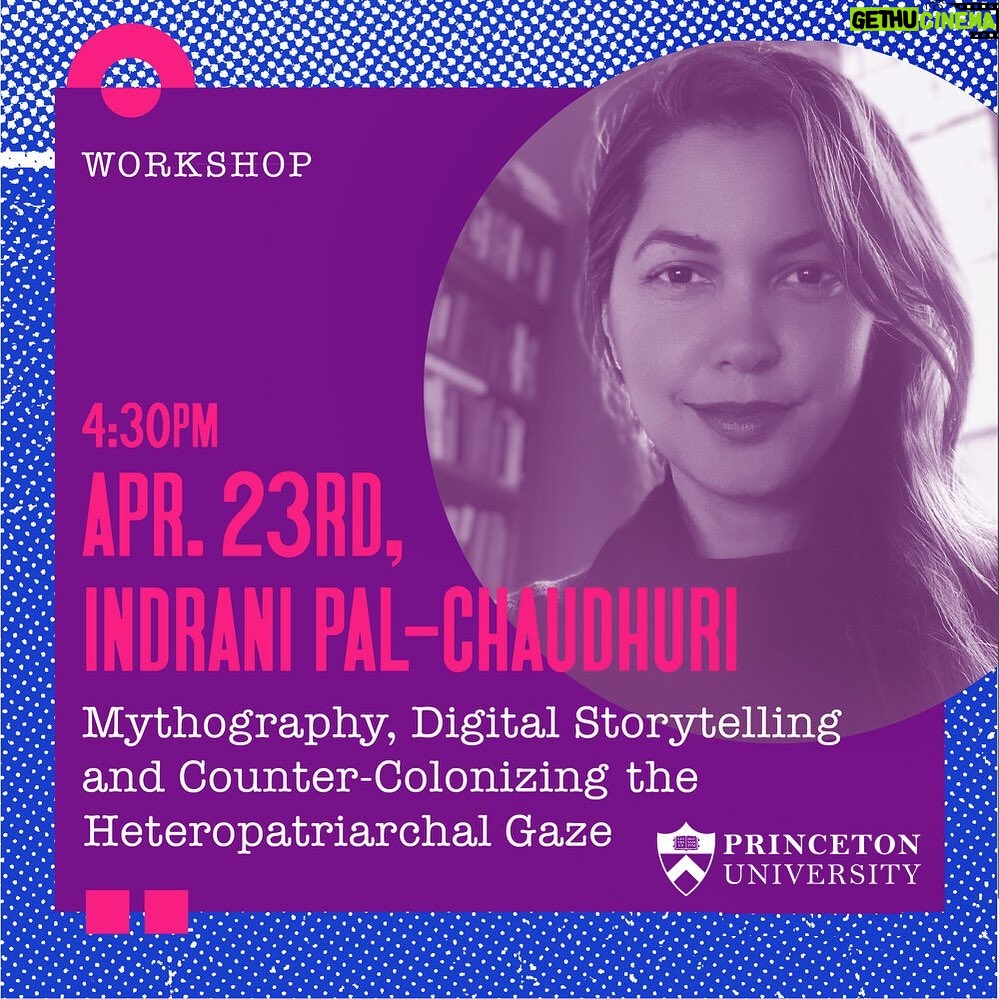 Indrani Pal-Chaudhuri - 531 Likes - Join us this Friday, April 23, 2021
4:30 PM to 5:30 PM EST for a virtual workshop on “Mythography, Digital Storytelling and Counter-colonizing the Heteropatriarchal Gaze.” Please share your thoughts and questions here!
Presented by The Princeton University Humanities Council, the Dean of the Faculty, the University Center for Human Values, the Department of African American Studies, and the Princeton African Humanities Colloquium.
Organizing Stories presents multidisciplinary mythopoeic artist, anthropologist, and social justice advocate Indrani Pal-Chaudhuri as she invites audiences to participate and collaborate in an art and activism workshop on participatory visual and digital storytelling, with her in-progress series of works, “Mythography, Digital Storytelling and Counter-Colonizing the Heteropatriarchal Gaze."
"Having colonized the globe, the white straight male gaze dominates contemporary film and art, distorting humanity's representation and self-reflection through a narrow lens. The normalization of this gaze and its heroes privileged via violence, often obscures the ways it objectifies and marginalizes women, LGBTQ communities, and people of color, amplified intersectionally. Using cinema verite, magical realism, and participatory visual and digital storytelling, my work invites audiences to reflect and counter-colonize the gaze, with an intersectional multiplicity of perspectives, to inspire a more just and equitable world." ––Indrani Pal-Chaudhuri.
.
.
.
.
.
.
#princetonuniversity #malegaze #counter-colonizing #humanities #lewiscenterforthearts #femaleartists #africanhumanities #indianartists #africanamericanstudies #asianartists #indranipc #indrani #femalephotographer #bipocarts #lgbtqartists #womenofcolorartists