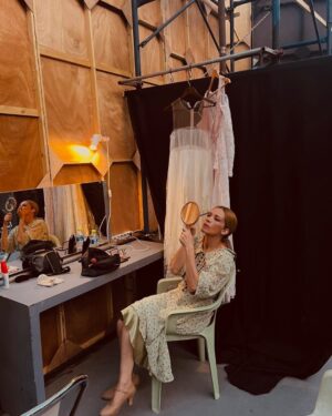 Ioanna Pappa Instagram - Backstage #γυαλινοσκοσμος #2023 φωτό @alexandramitsou