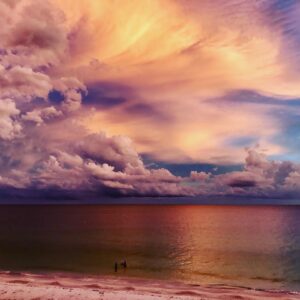 Irene Cara Instagram - The storms that roll in are always stunning! #storms #waterside #clouds #life #breathetaking #views #water #gulf #florida #music #art