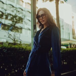 Iro Pektesi Instagram - the dreamy bluebell collection is finally out @kristelkap   @nastia_vr 💙
📷 @konstantinidis_ioa