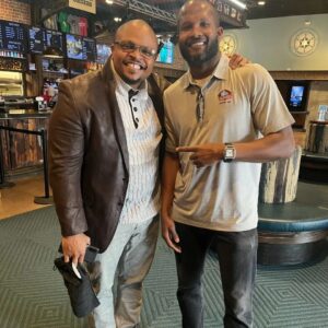 Irone Singleton Instagram - What do you get when you bring a  #bulldawg #halloffamer and a bulldawg #zombiefighter together?🤔 TEAMMATES! Get it?😁 Teammates in more ways than one. Stay tuned. The greatest db in #ugafootball history @thechampbailey @intmkglady @rhythmcommunicationsllc 🙏🏿❤🙂

P.S. Champ (and his class) is the reason I switched from db to rb. #toomuchtalent