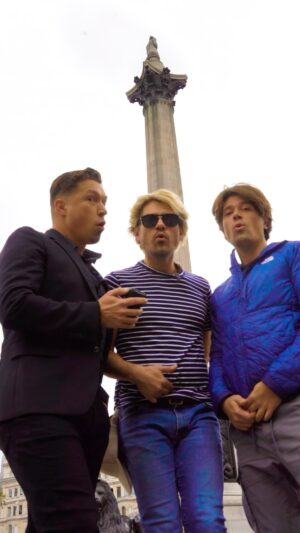 Isaac Hanson Instagram - Excite for our final show in the UK at the O2 in London. Went to Trafalgar Square And revisited a little bit of the “Where’s The Love” video from back in the day in honor of #musicmonday 

Much love to everyone who has joined us on this tour. We have had an amazing time!

#love #acapella #music #livemusic #goodtimes #90s
