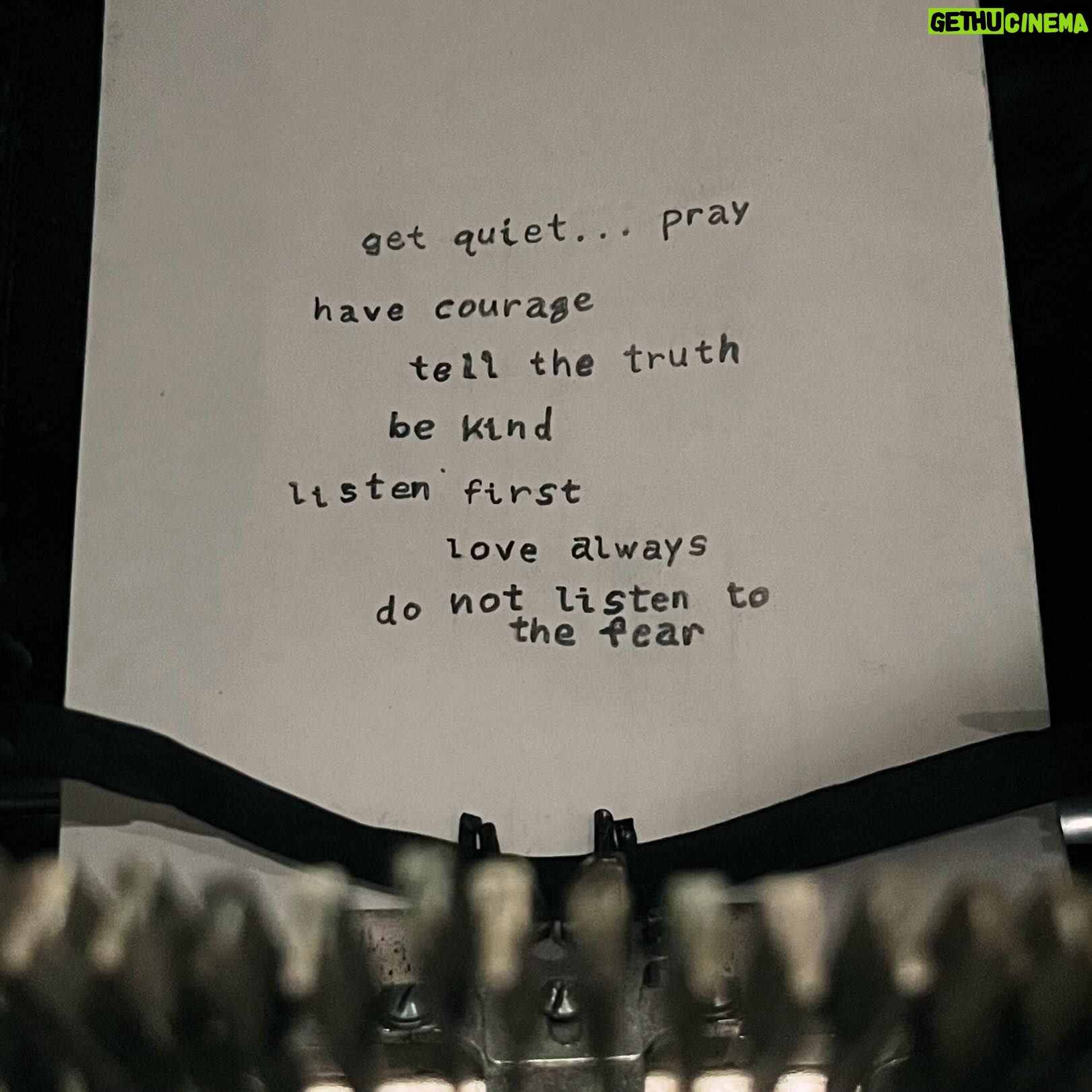 Isaac Hanson - 1.7K Likes - Get quiet… pray
Have courage (strength of heart)
Tell the truth
Be kind
Listen first
Love always
Do not listen to the fear
#motivation #prayer #christian #love #truth #kind #listen