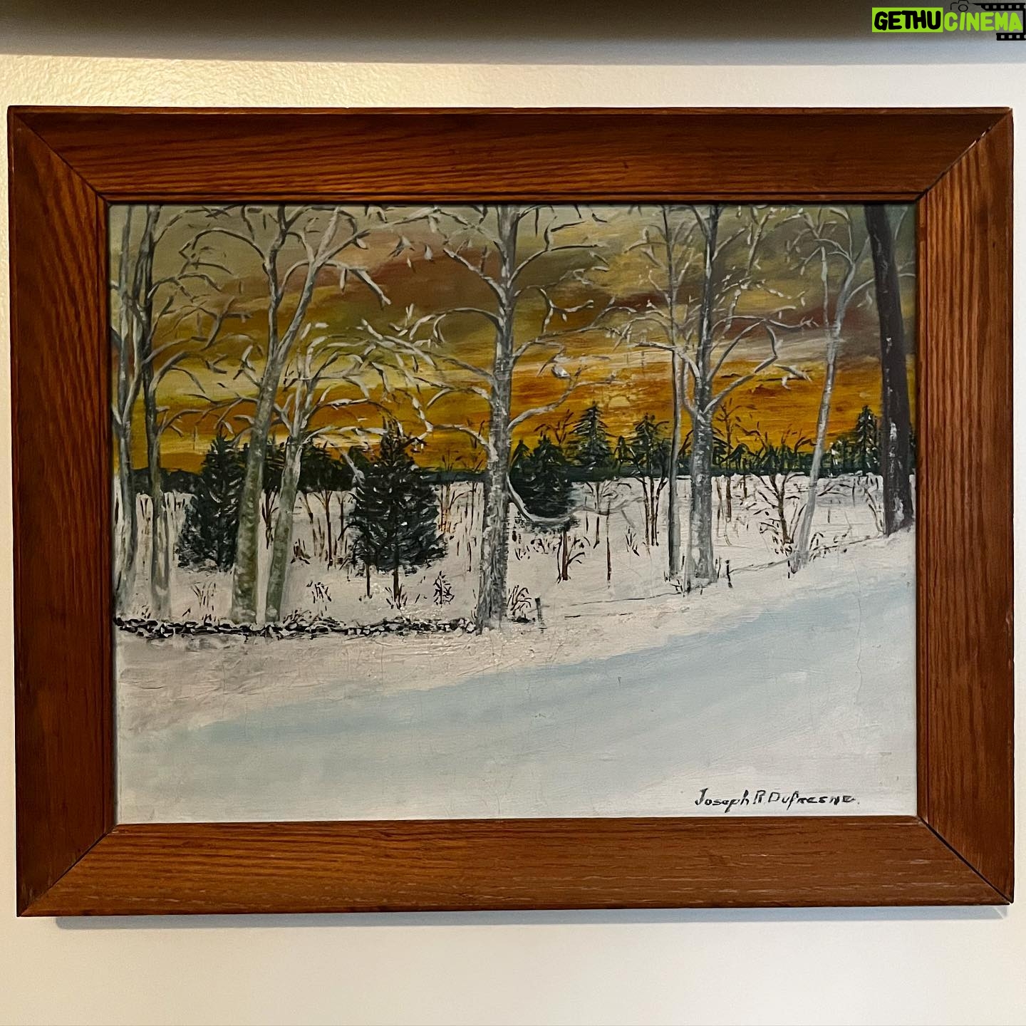 Isaac Hanson - 1.9K Likes - As many of us brace for an intense winter storm just in time to give many of us a white Christmas, I thought I would share some family art with an appropriate theme.
This painting is by my kids great great grandfather on my wife side of the family Mr. Joseph R. Dufresne.
Wishing you all a beautiful and safe winter wonderland.