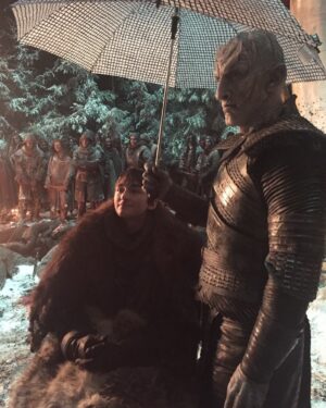 Isaac Hempstead-Wright Instagram - Here’s a still taken from the alternate episode 3 ending in which the Night King becomes Bran’s carer and they both live happily ever after.