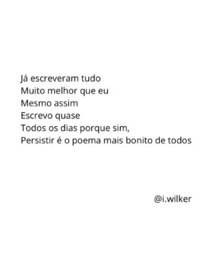 Isabel Wilker Instagram - Vambora poetas, amanhã é segunda-feira.